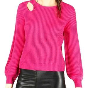 Pink Cutout Sweater